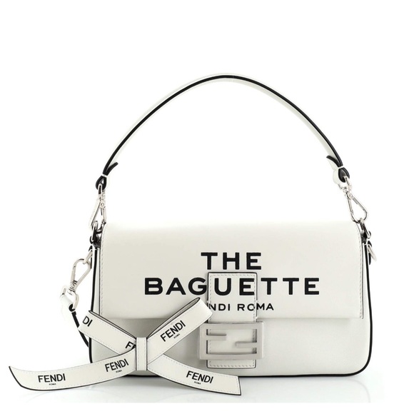 Fendi x marc jacobs limited edition FF leather medium NM baguette bag NEW - Picture 2 of 16